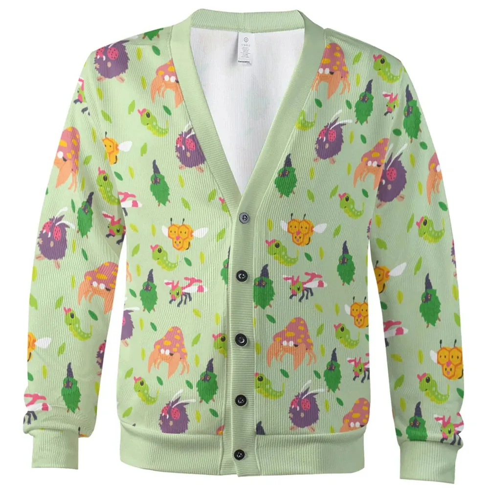 Bug Type Pokemon Pattern Cardigan - 2