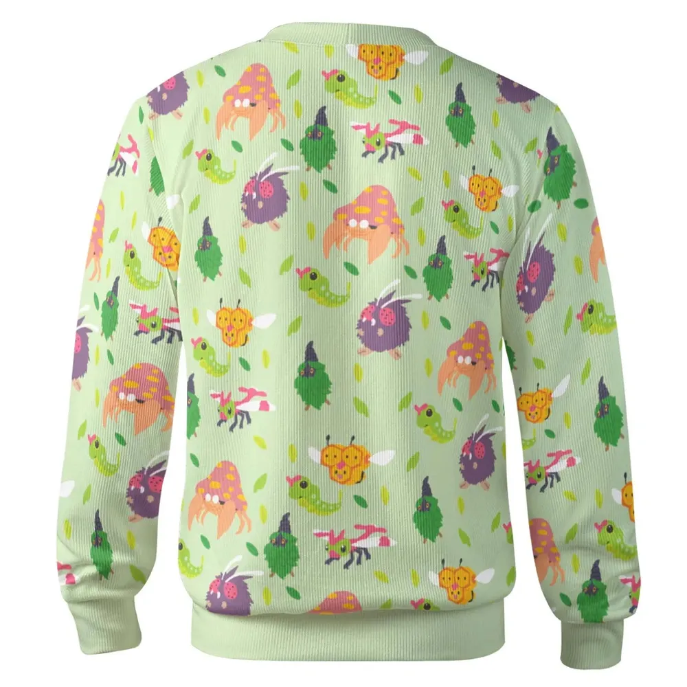 Bug Type Pokemon Pattern Cardigan - 3