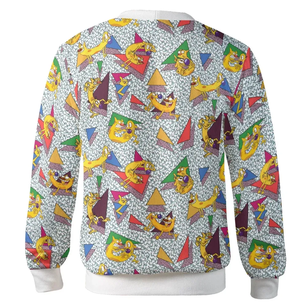 Catdog 90s Cartoon Pattern Cardigan - 3