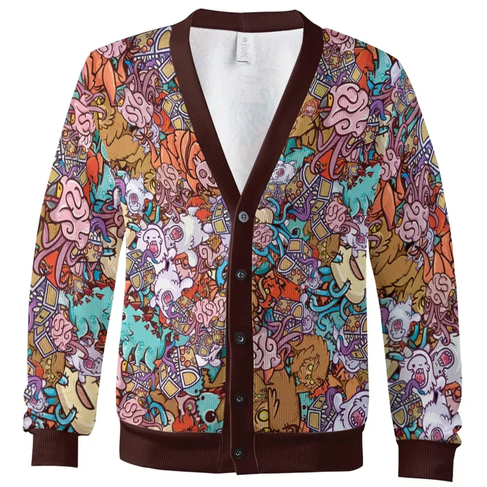 Chibi DnD Monsters Cardigan - 2