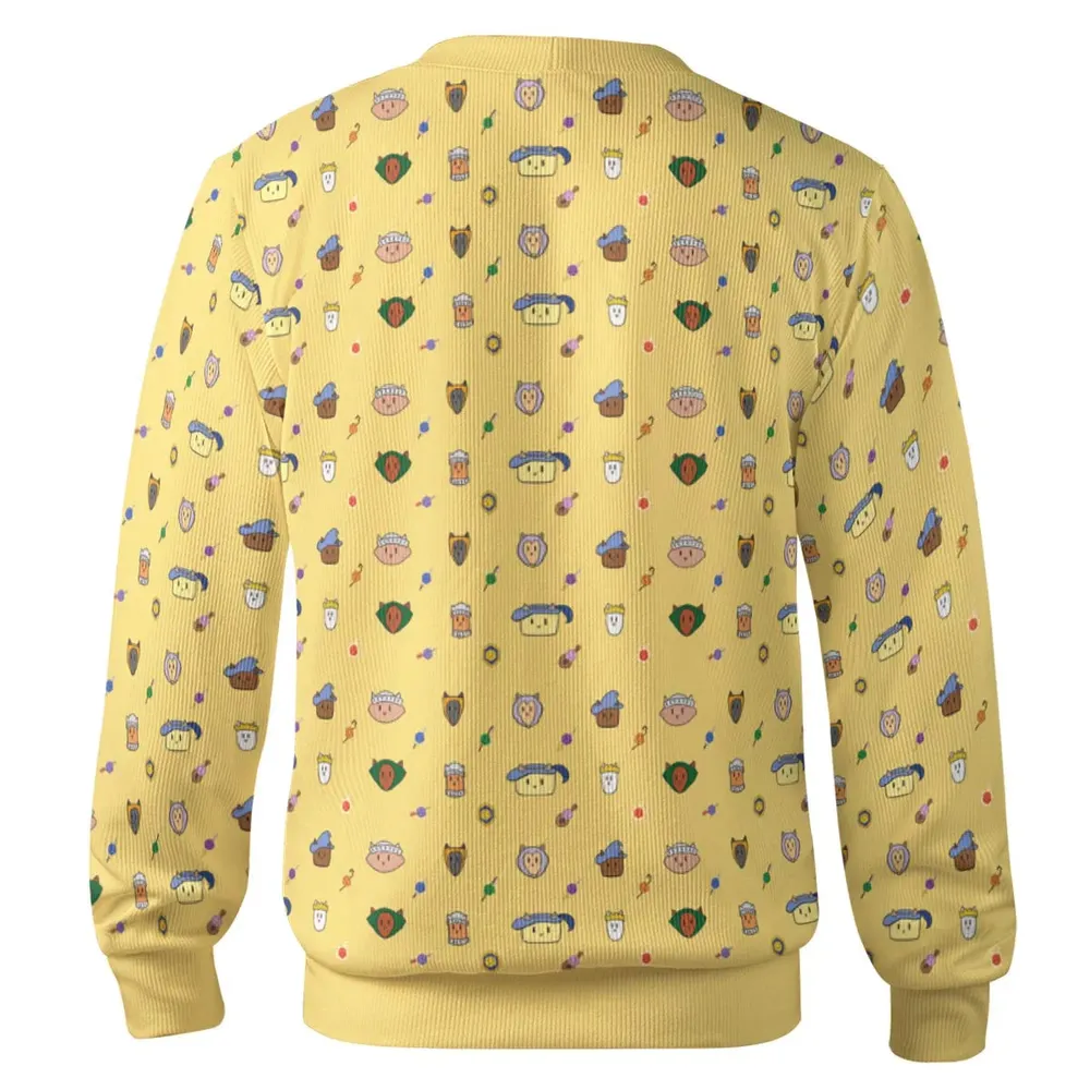 Cat DND Classes Pattern Cardigan - 3