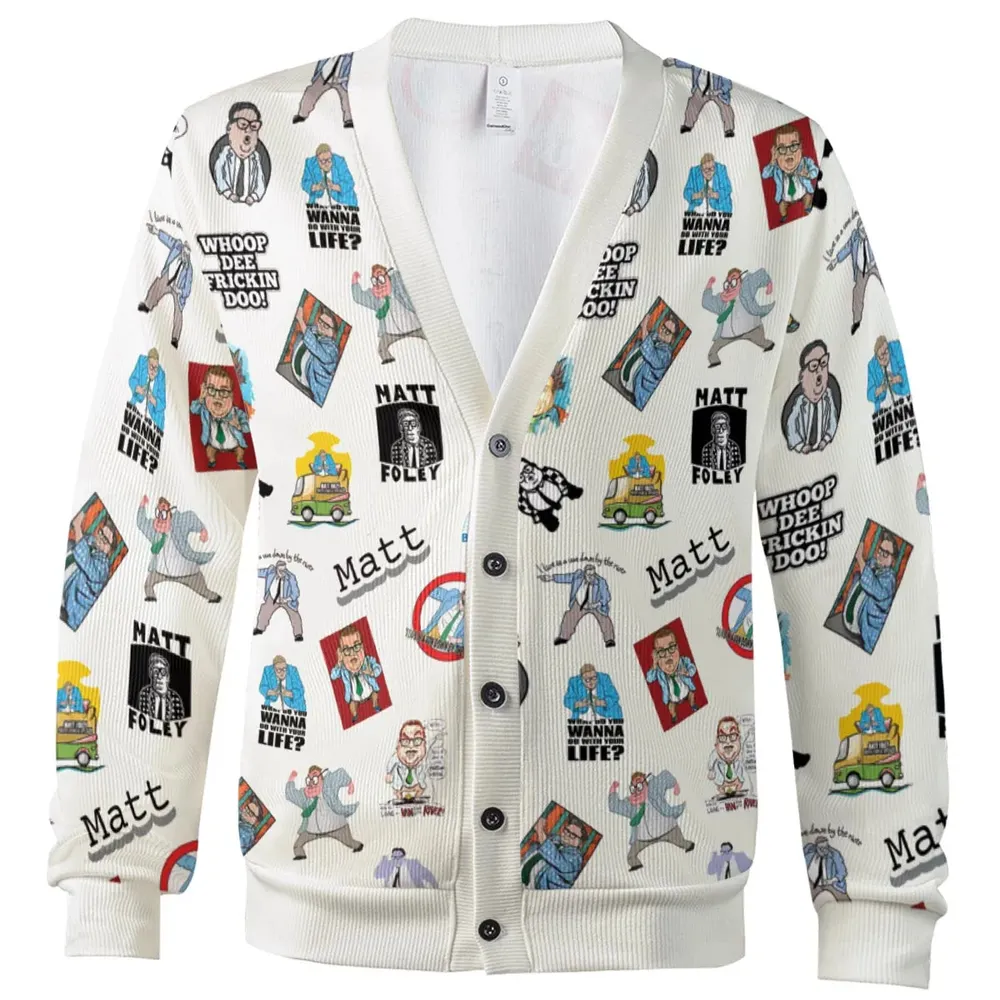 Chris Farley Matt Foley Motivational SNL Cardigan - 2
