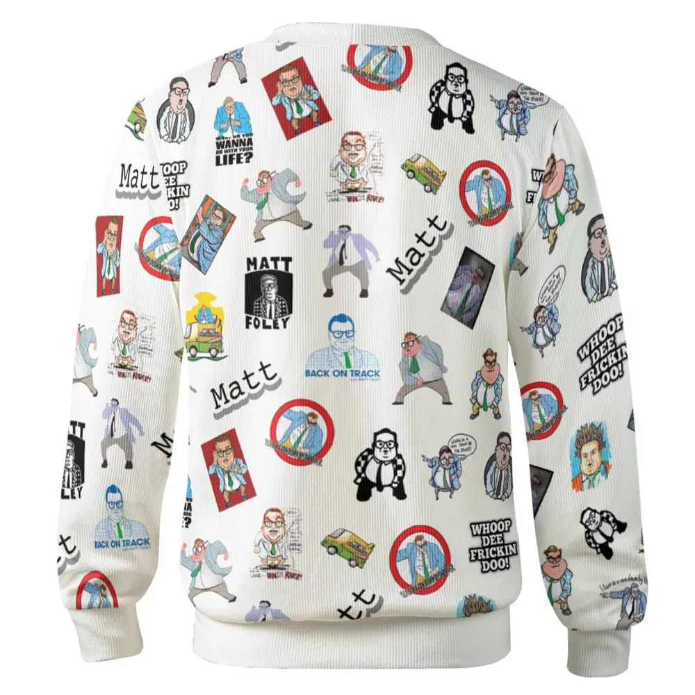 Chris Farley Matt Foley Motivational SNL Cardigan - 3