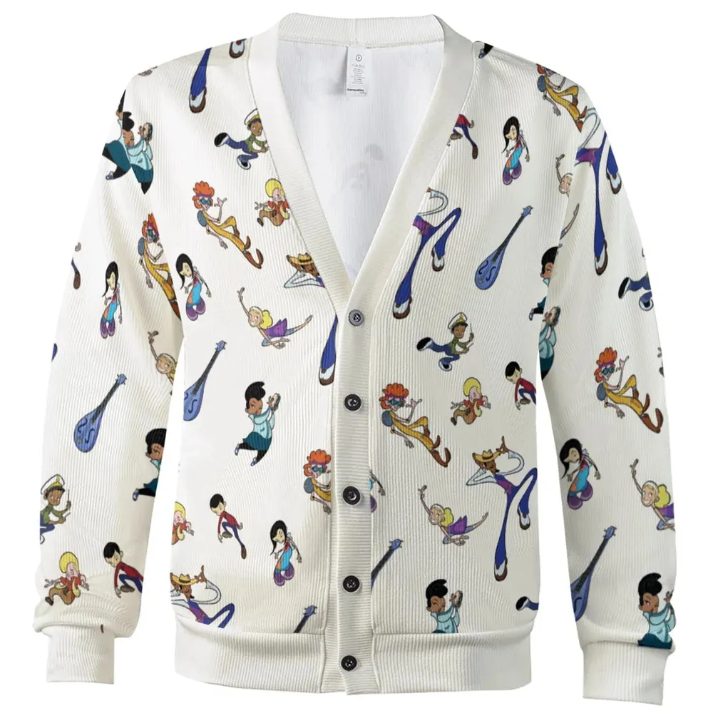 Class Of 3000 Characters Pattern Cardigan - 2