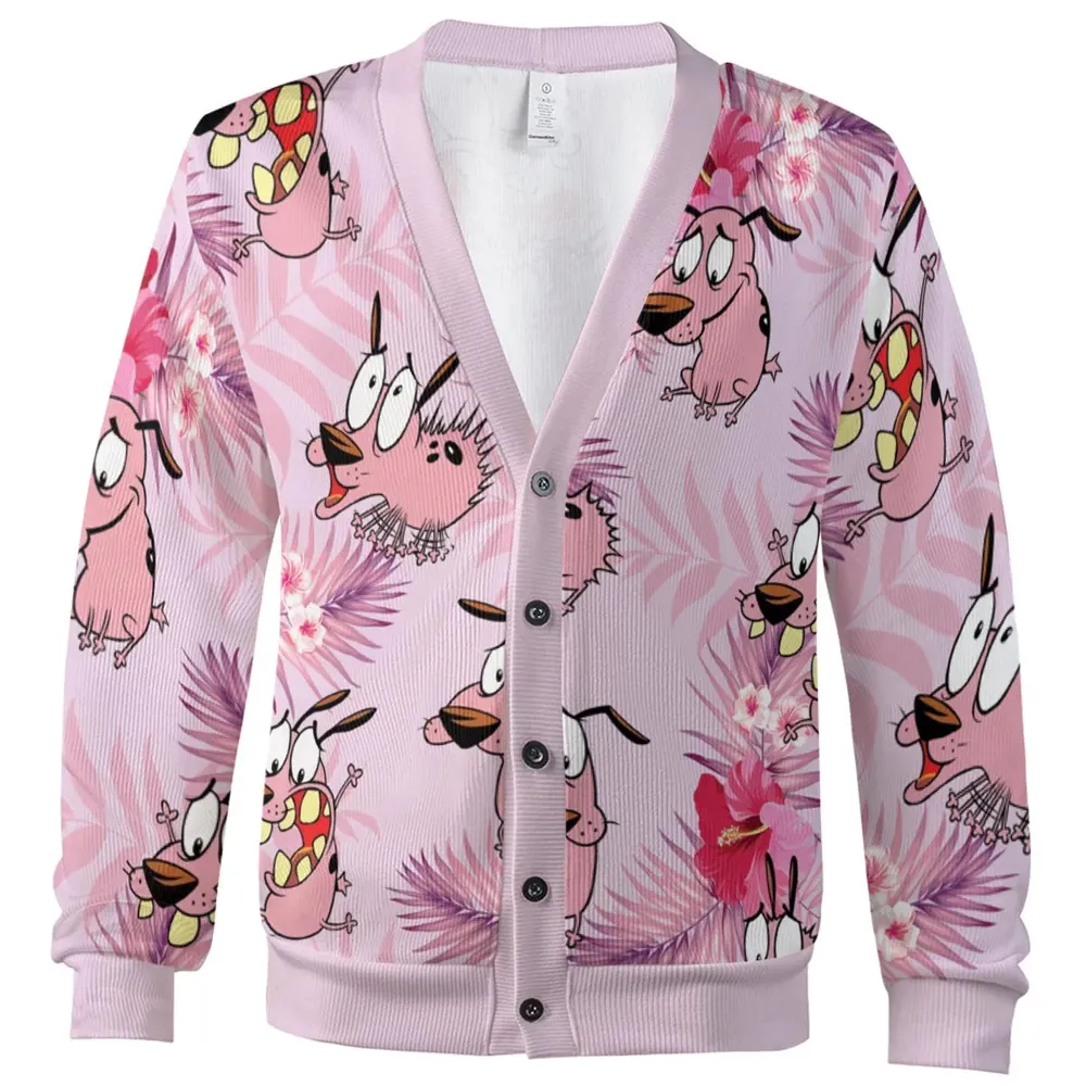 Courage the Cowardly Dog Floral Tropical Cardigan - 2