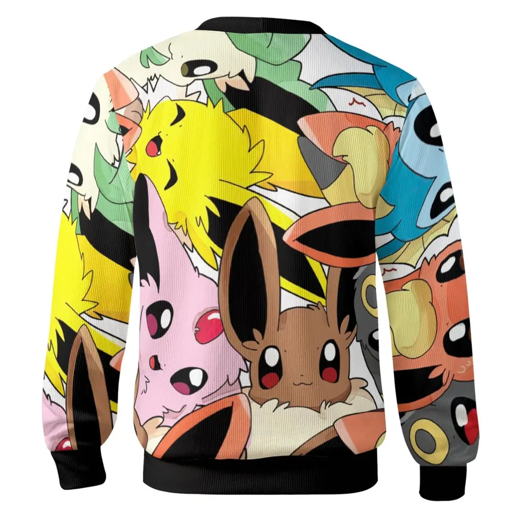 Cute Eevee Evolution Pokemon Cardigan - 3