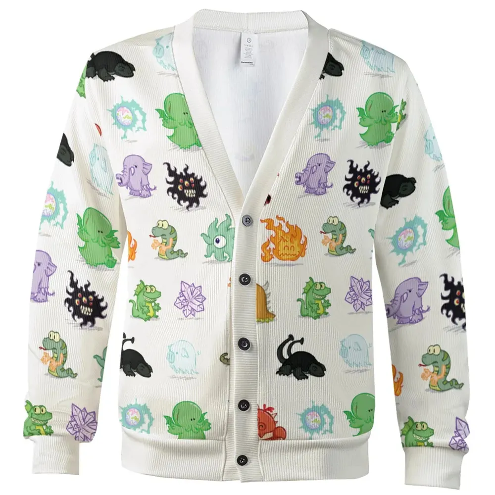 Cute Monsters H. P. Lovecraft Cardigan - 2