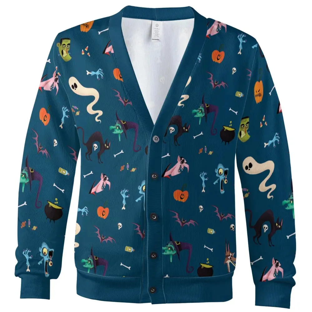Cute Spooky Classic Monster Cardigan - 2