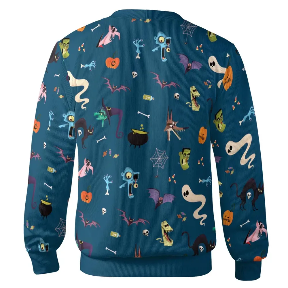 Cute Spooky Classic Monster Cardigan - 3