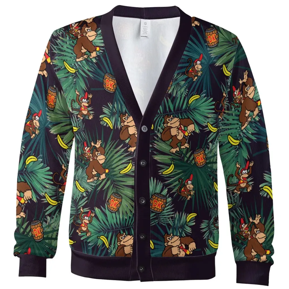 Donkey Kong Nintendo Video Games Cardigan - 2
