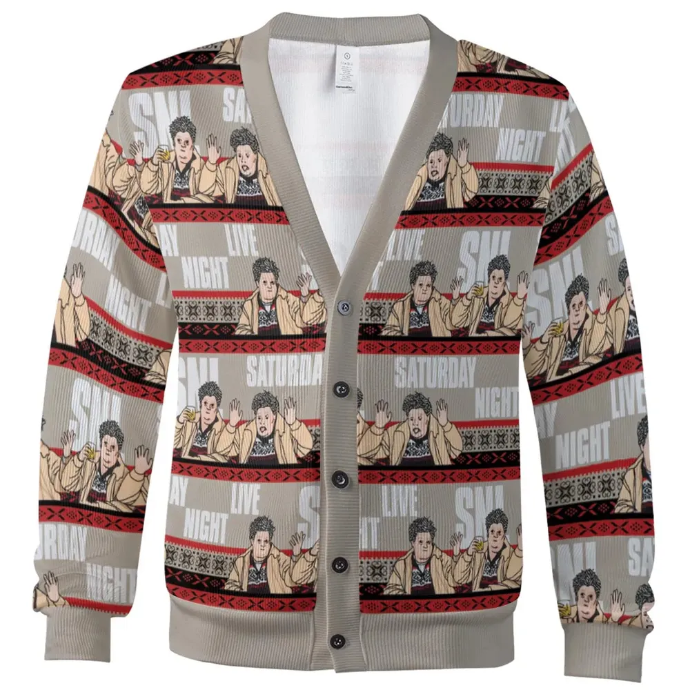 Drunk Uncle on the Holidays SNL Saturday Night Live Cardigan - 2