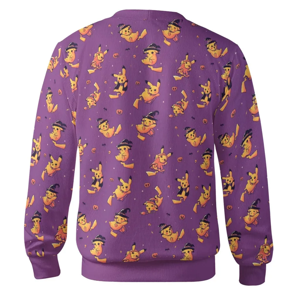 Electric Halloween Cute Pikachu Pattern Cardigan - 3