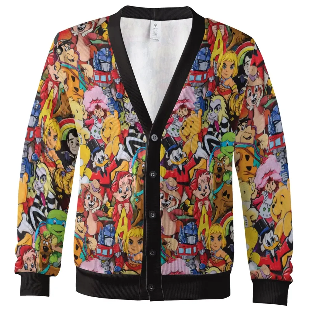 Old Cartoon Characters Cardigan - 2