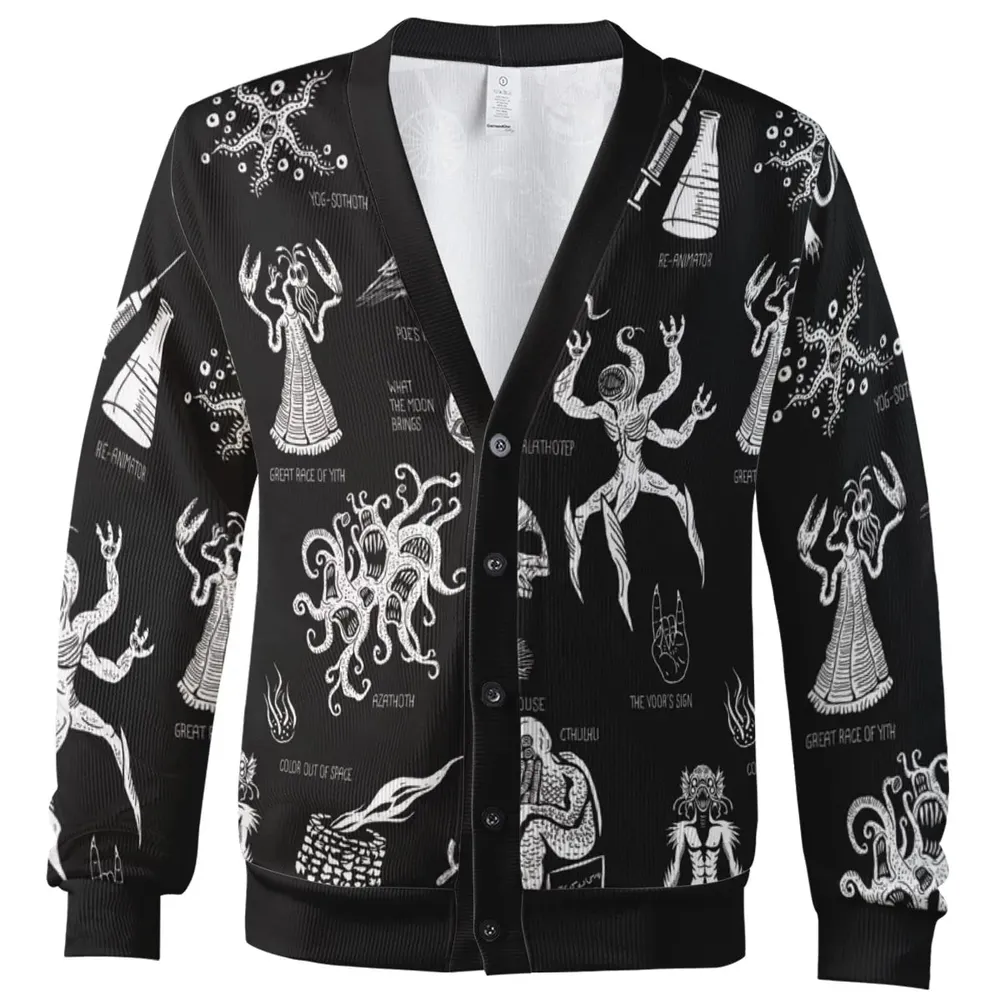 H.P. Lovecraft Monsters Cardigan - 2