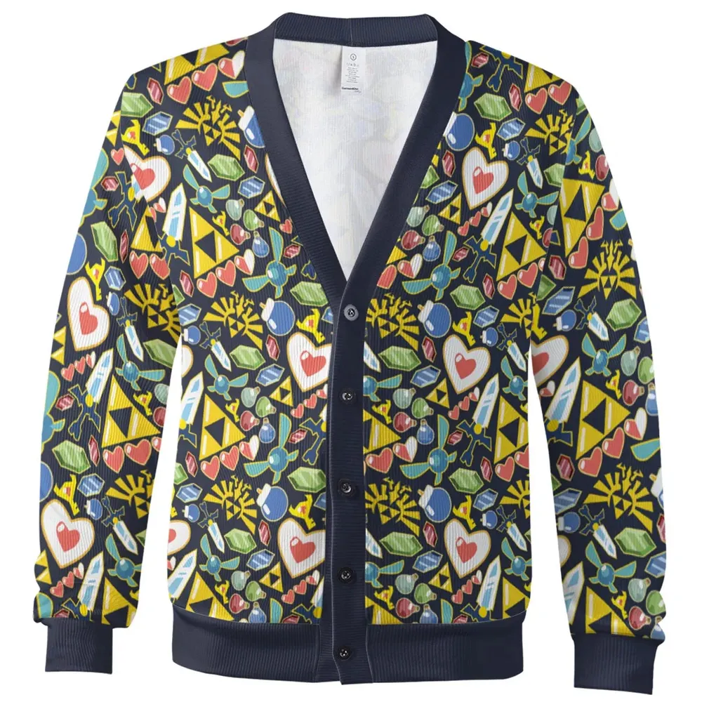 Zelda Theme Items Cardigan - 2