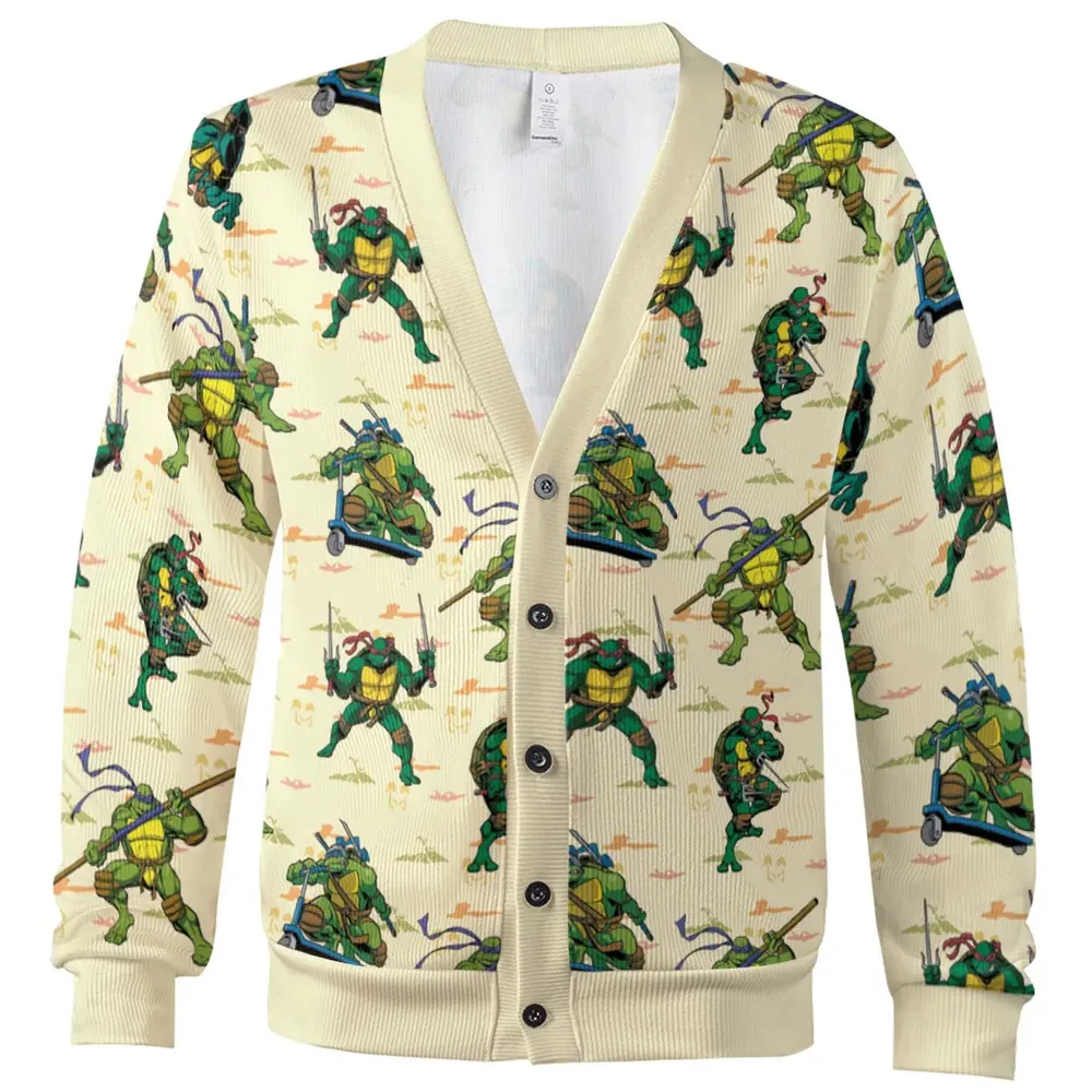 TMNT Characters Weapon Pattern Cardigan - 2