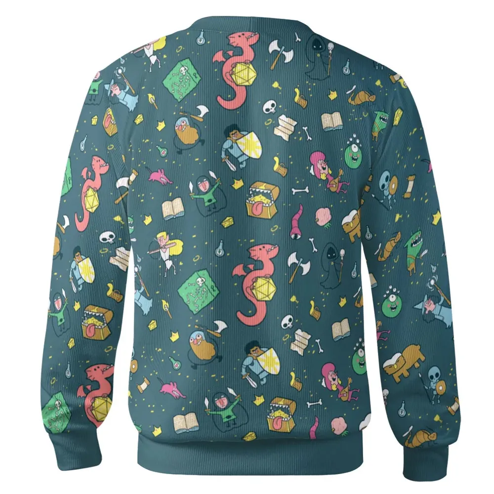 Cute Doodle Dungeons Cardigan - 3
