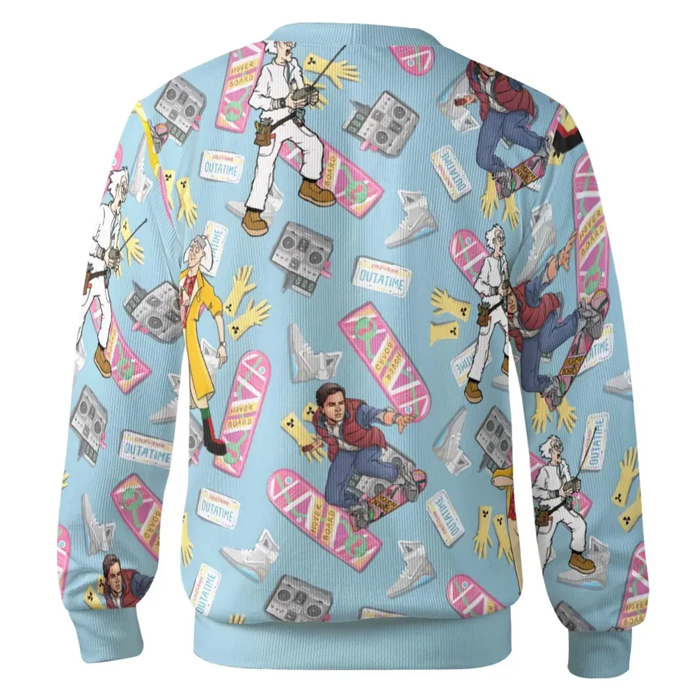Marty McFly Dr. Emmett Brown Back To The Future Cardigan - 3