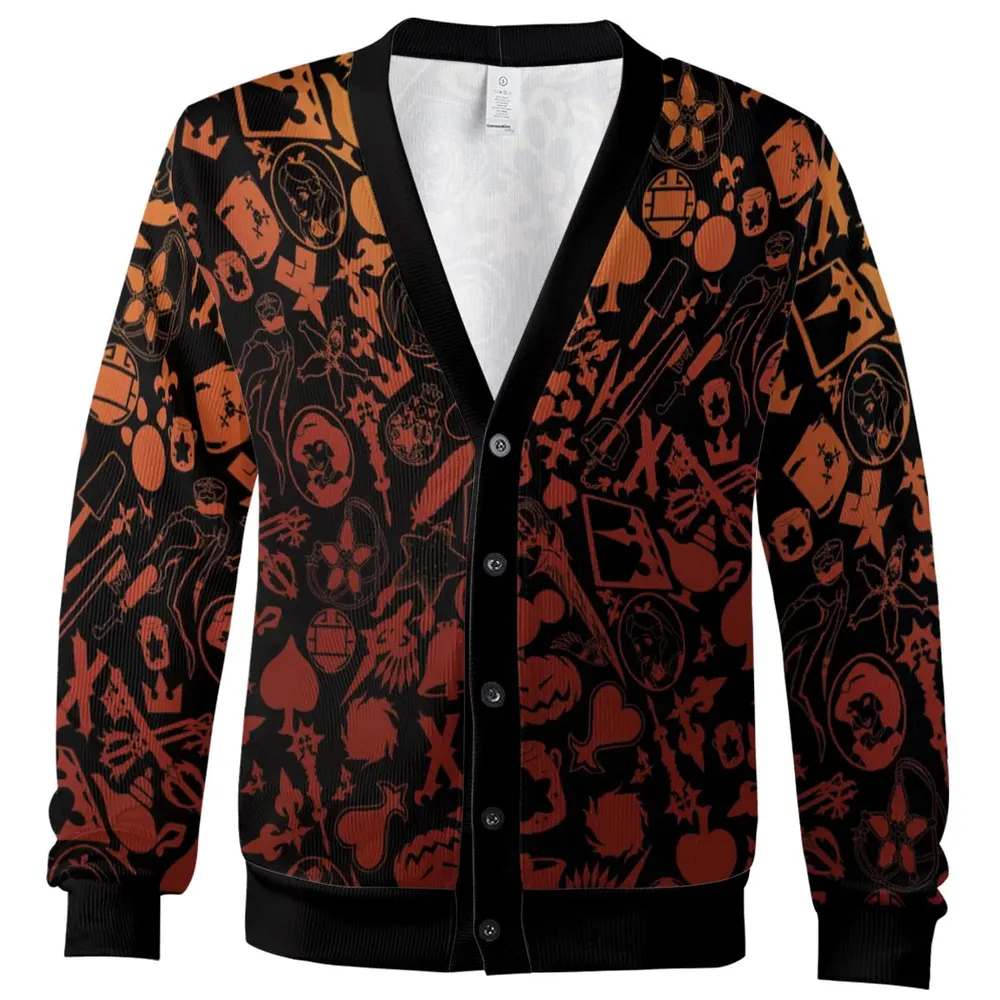 Red Key Heart Kingdom Hearts Cardigan - 2