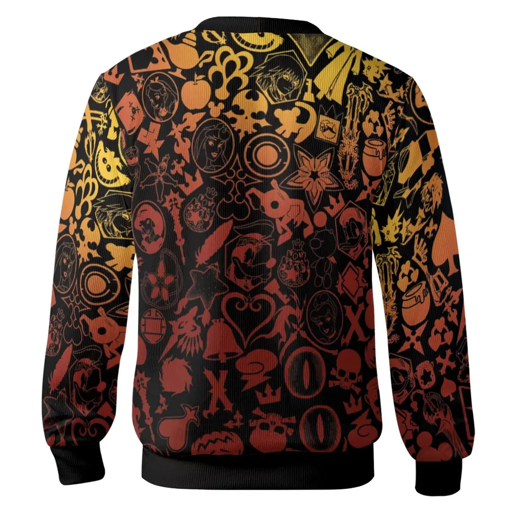 Red Key Heart Kingdom Hearts Cardigan - 3