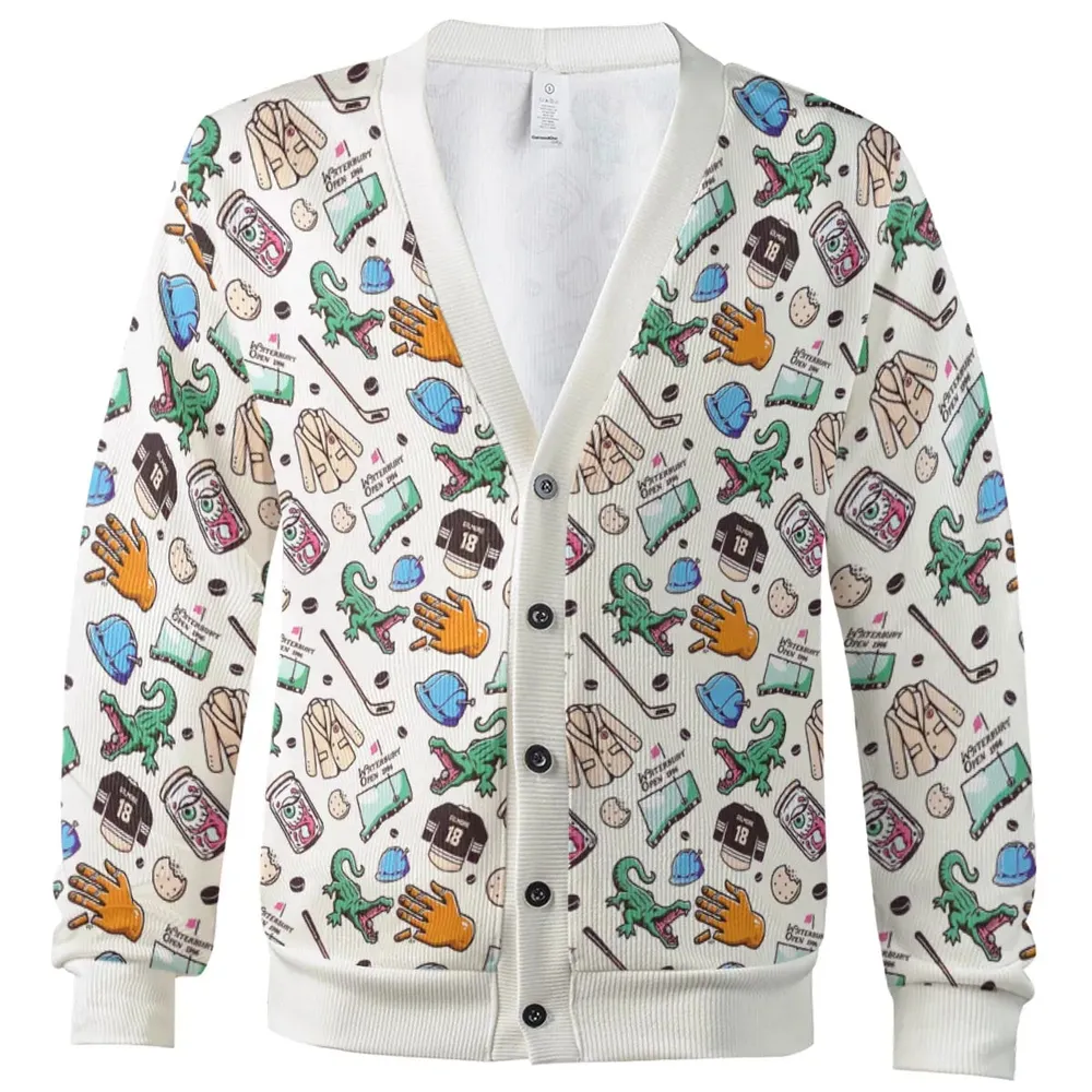 Happy Gilmore Pattern Cardigan - 2