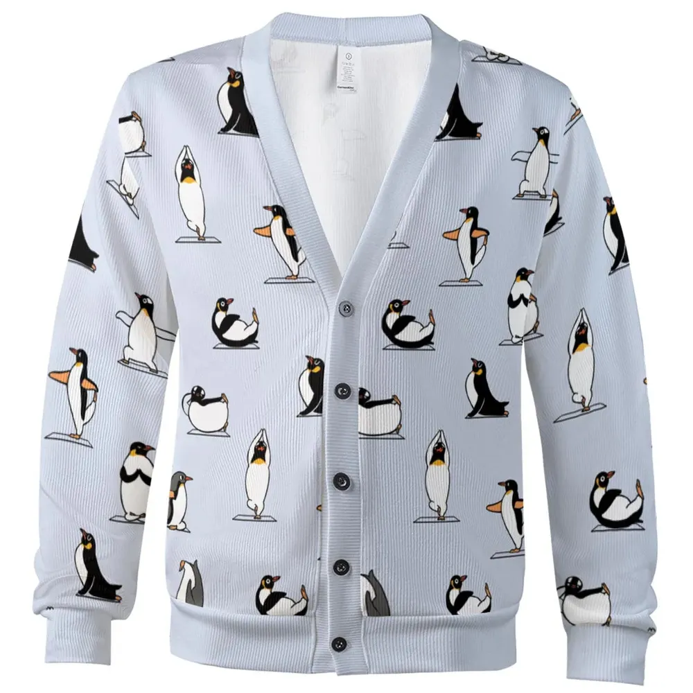 Penguin Yoga Pattern Cardigan - 2