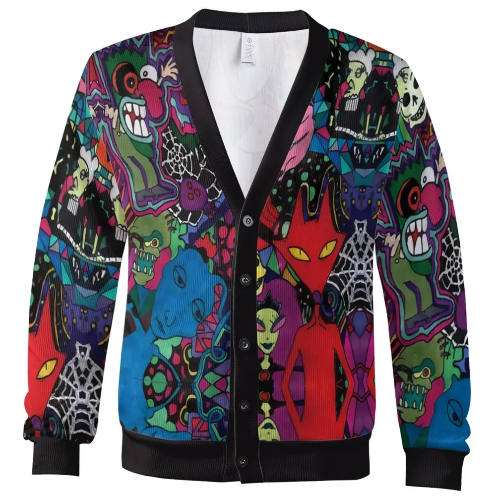 Horror Characters Cowardly Dog Cardigan - 2