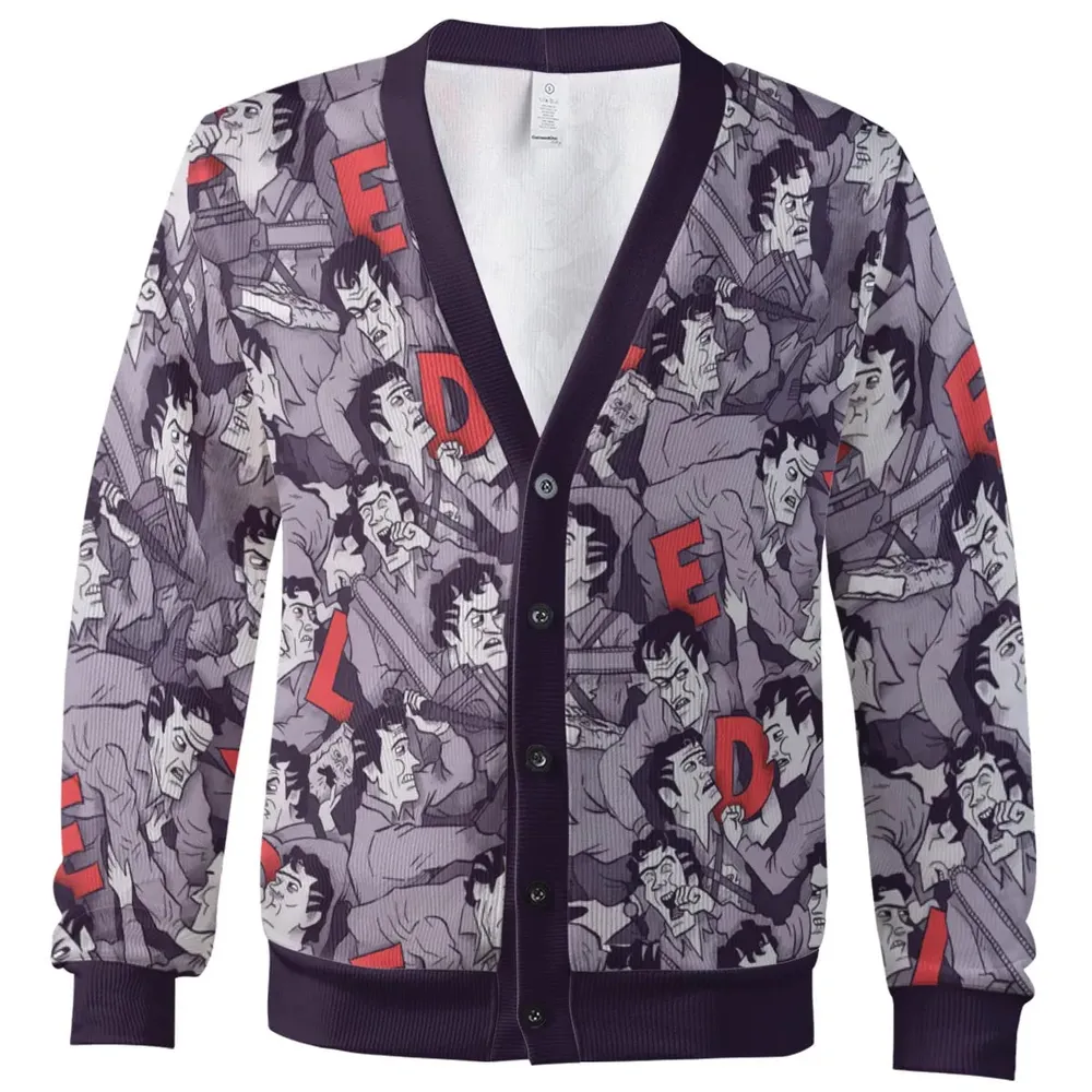 Chainsaw Evil Dead  Seamless Cardigan - 2