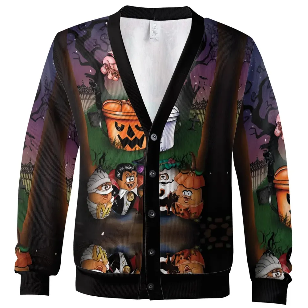 Halloween Food Mascot Themed Cardigan - 2