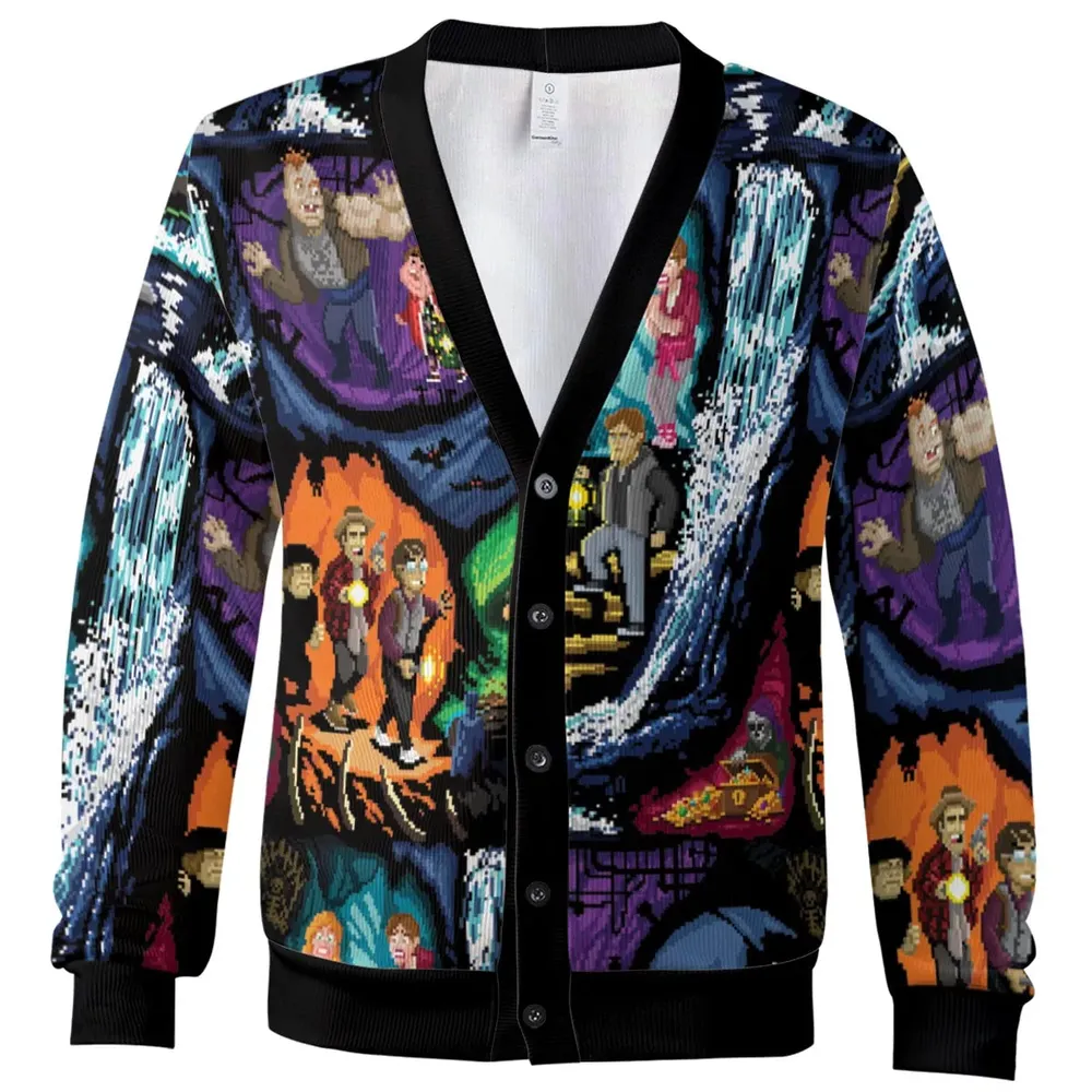 Goonies 80s Pixel Art Cardigan - 2