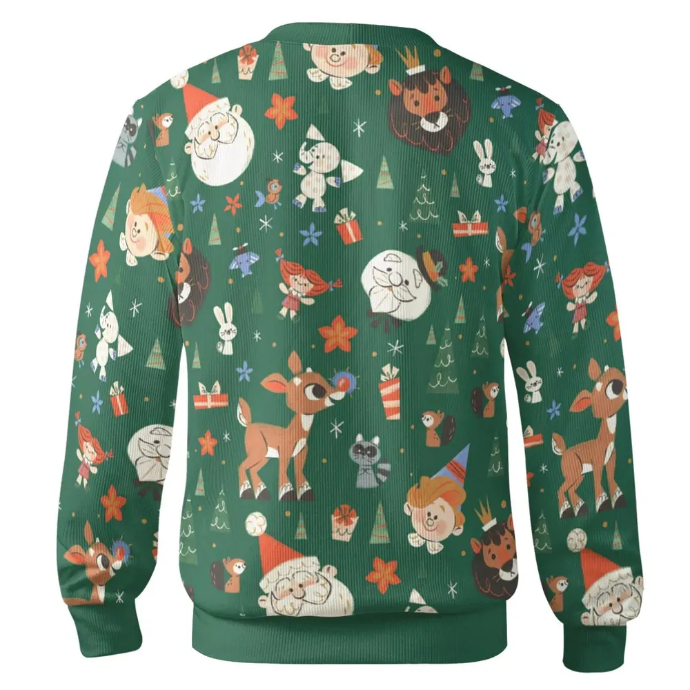 Rudolph The Red Nosed Reindeer Characters Cardigan - 3