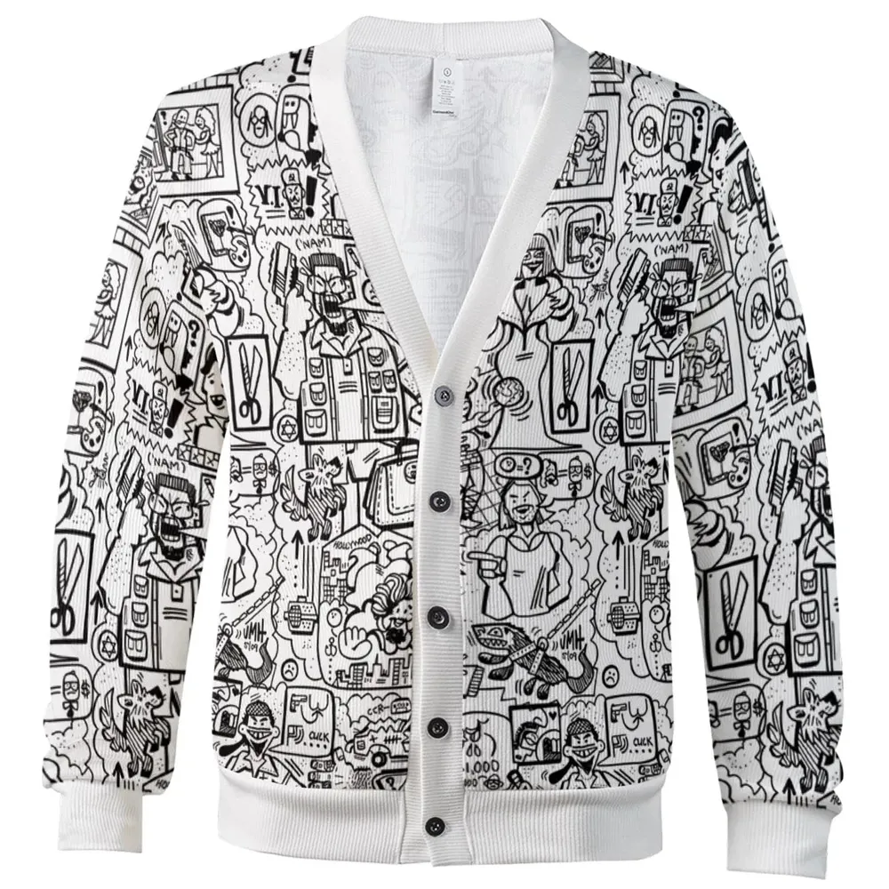 The Big Lebowski Doodles Cardigan - 2