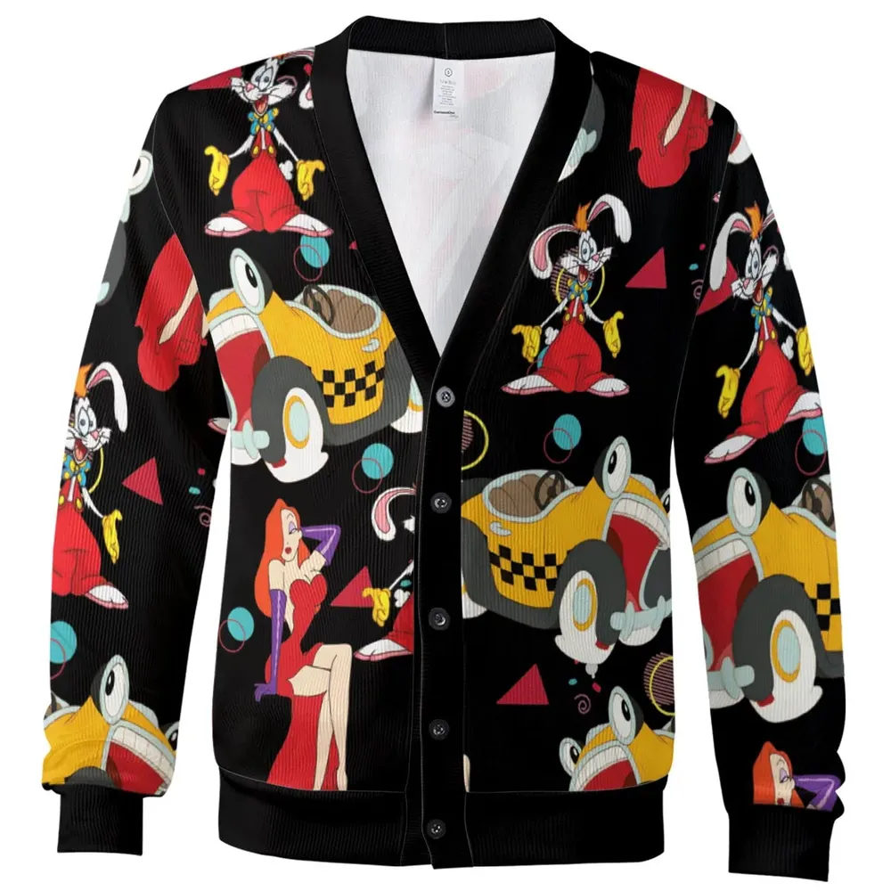 Retro 90s Jessica Rabbit Roger Rabbit Cardigan - 2