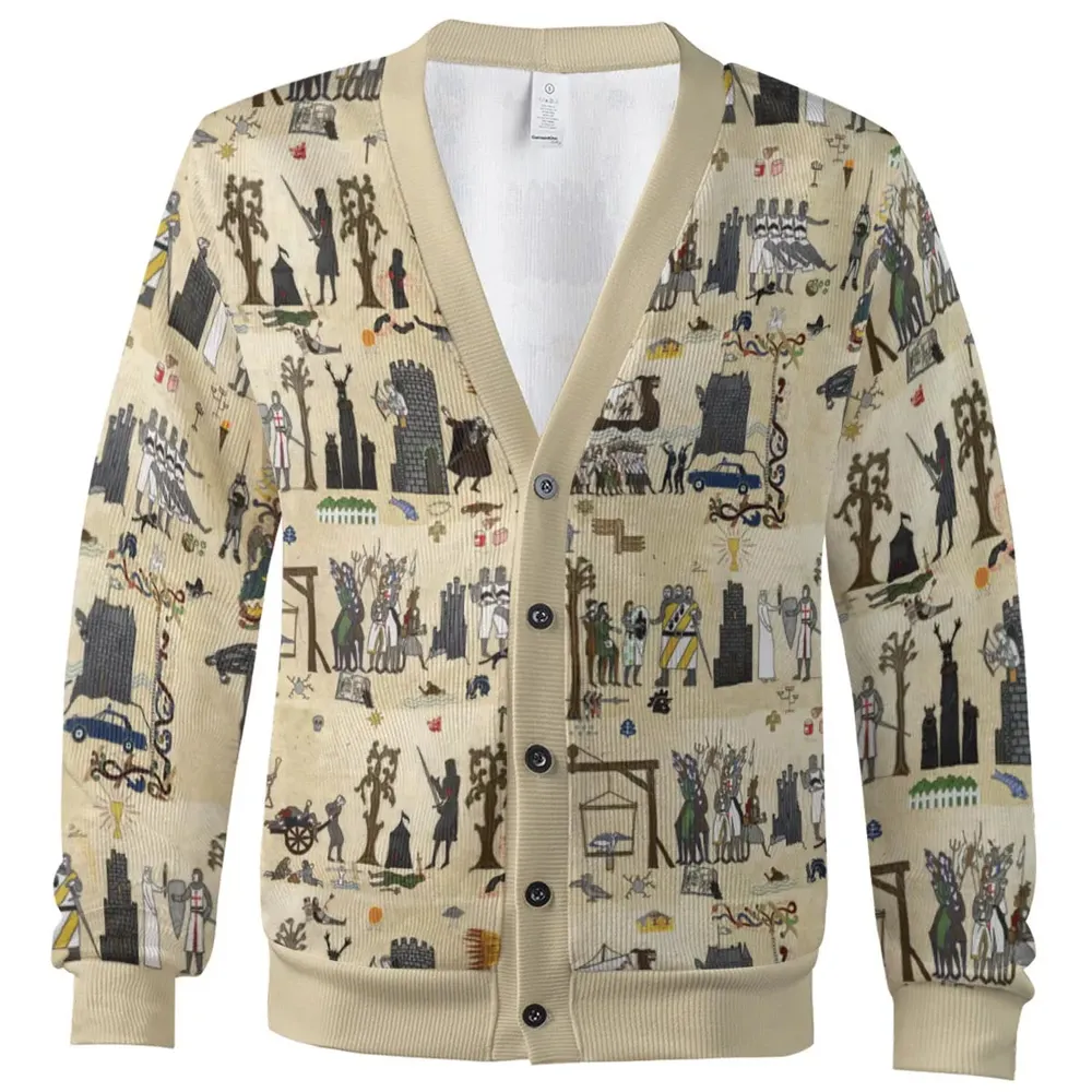 Bayeux Tapestry Monty Python Cardigan - 2