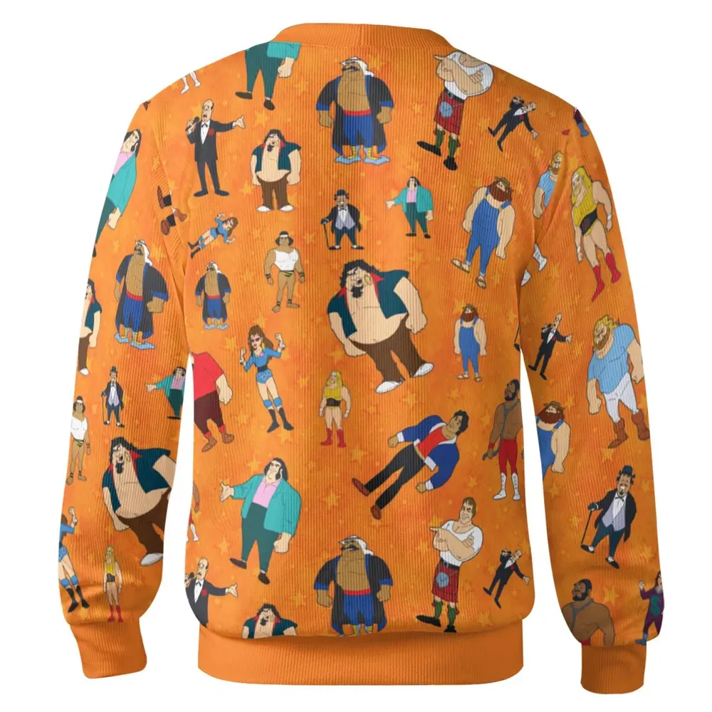 80s Hulk Rock 'n' Wrestling Characters Cardigan - 3
