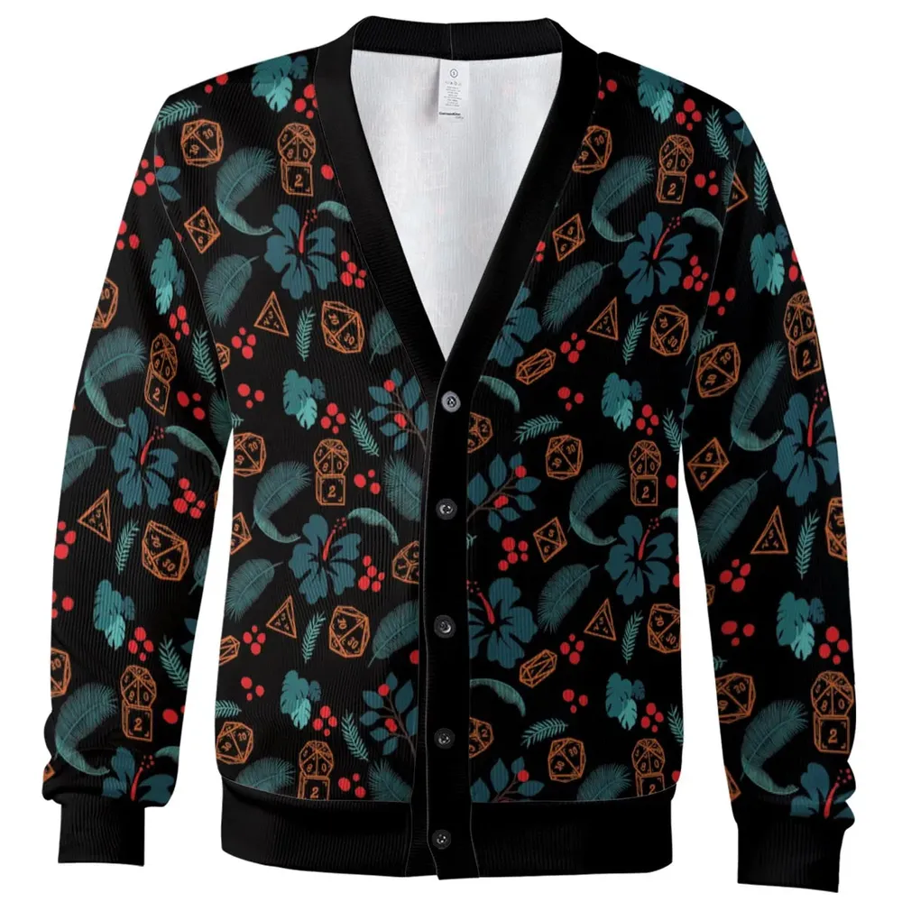 Floral Dice DnD Cardigan - 2