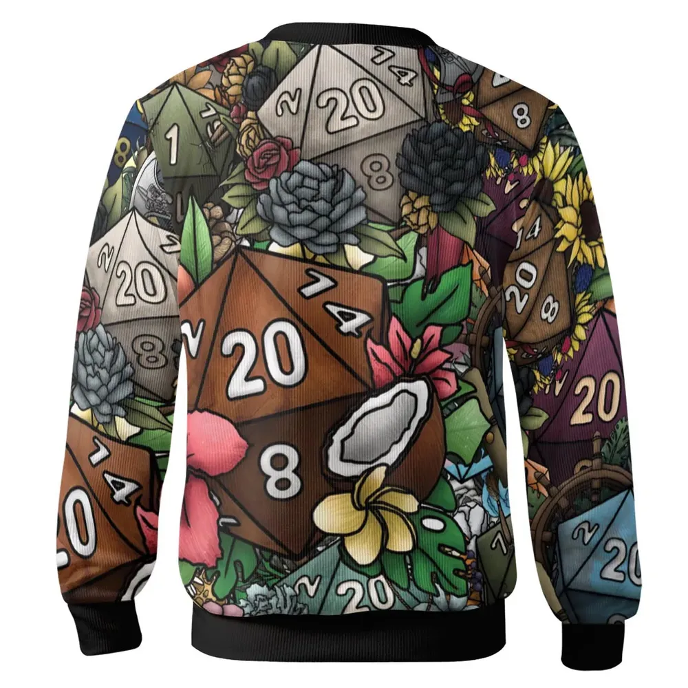 Flower Dice DnD Cardigan - 3