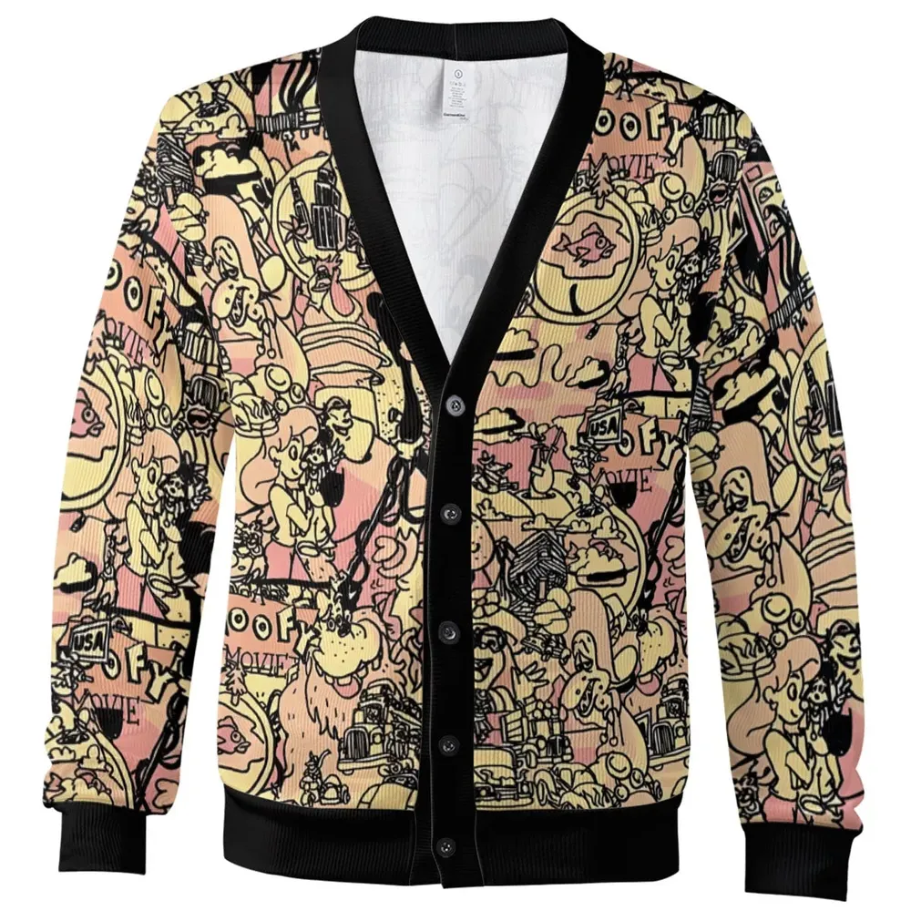 Goofy Movie Collage Cardigan - 2
