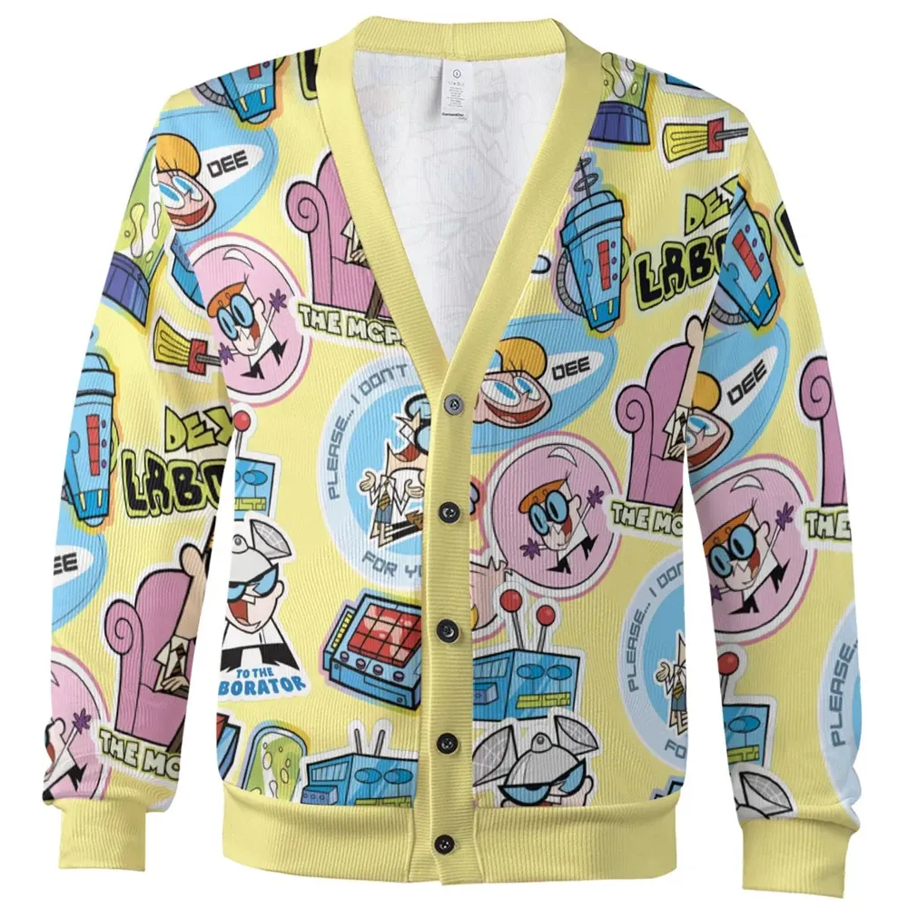 Dee Dee Mandark Dexter's Laboratory Funny Cardigan - 2