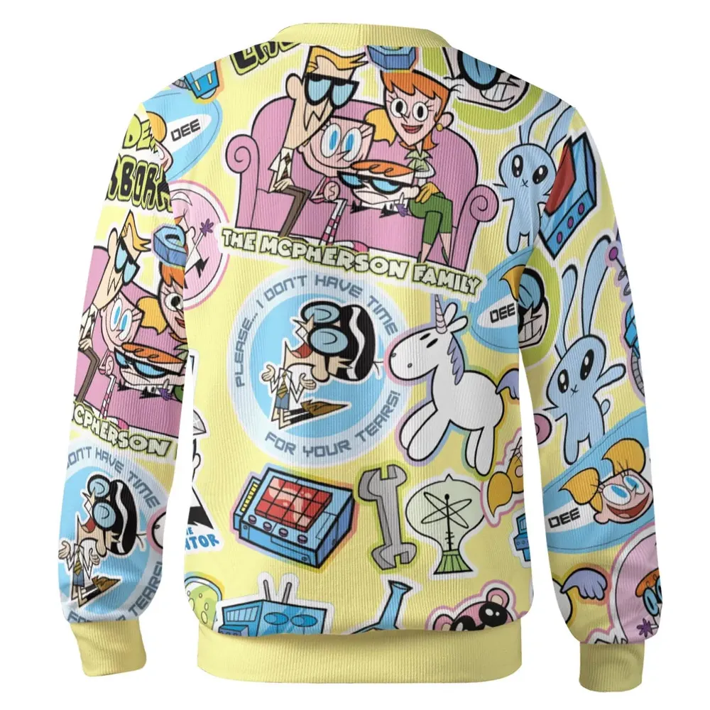 Dee Dee Mandark Dexter's Laboratory Funny Cardigan - 3