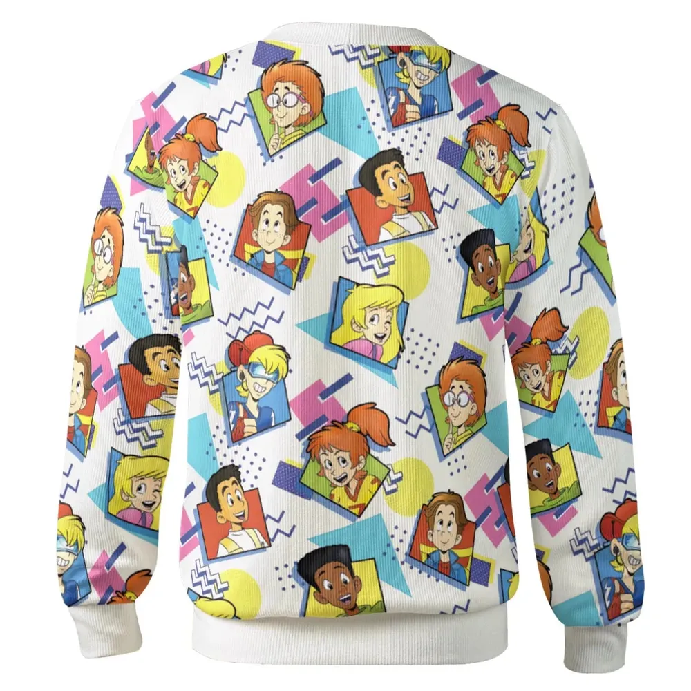 90s Pattern and Kids Club Cardigan - 3
