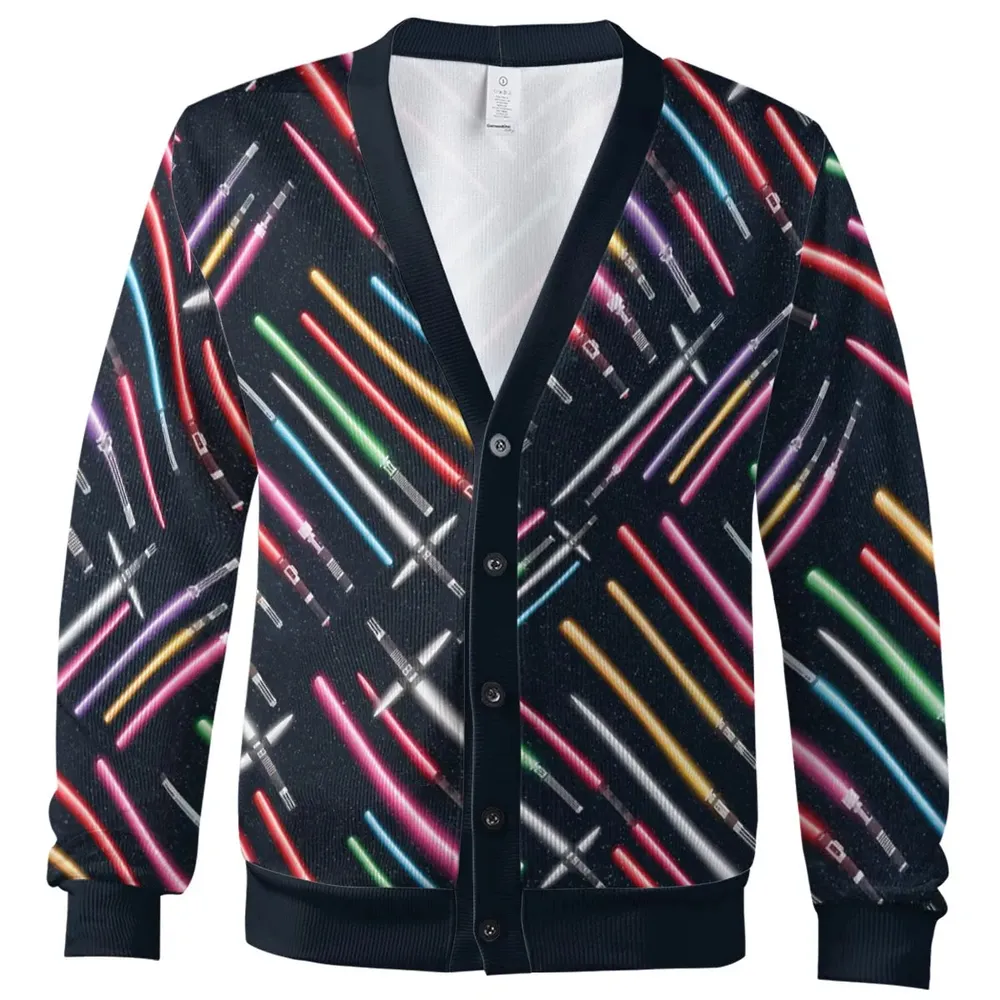 Lightsabers Star Wars Pattern Cardigan - 2