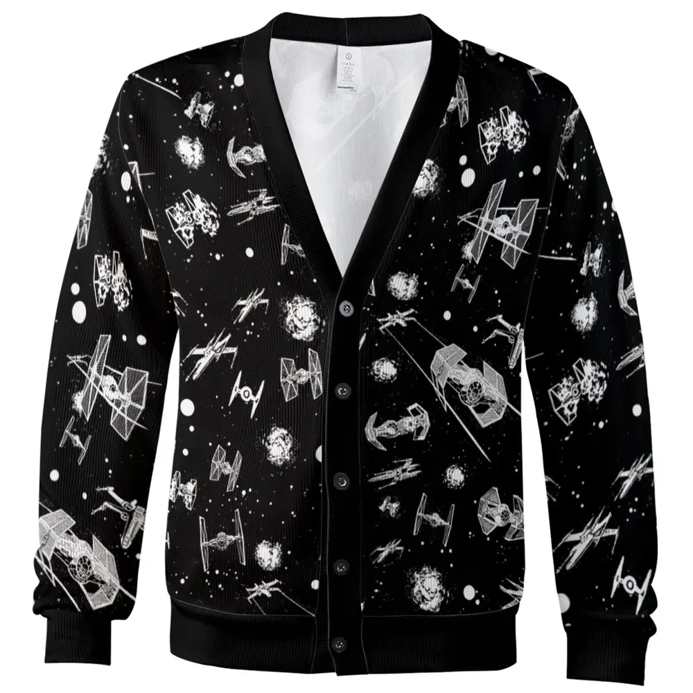 Space Ship Battle Star Wars Cardigan - 2