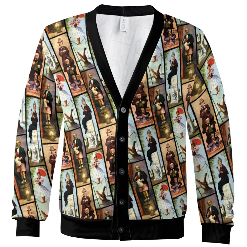Haunted Mansion Vintage Stretch Pattern Cardigan - 2