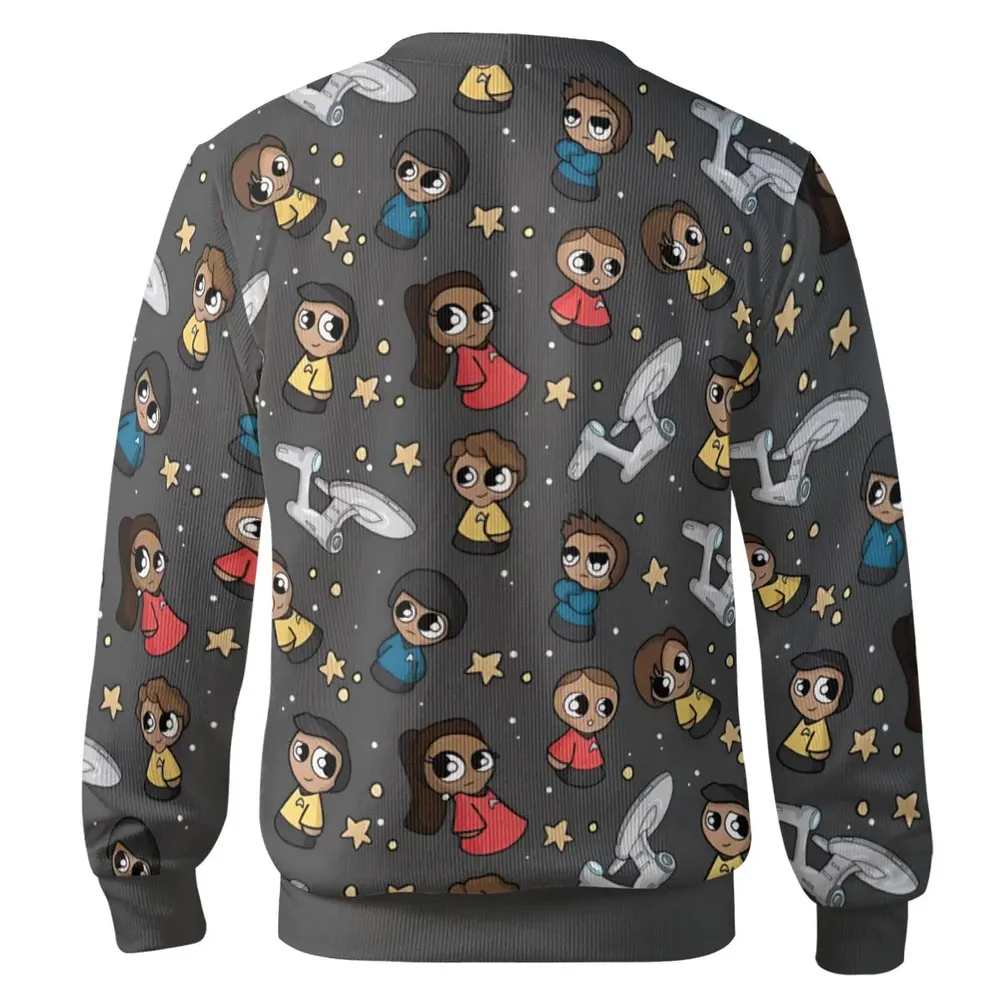 Cute Space Star Trek Cardigan - 3