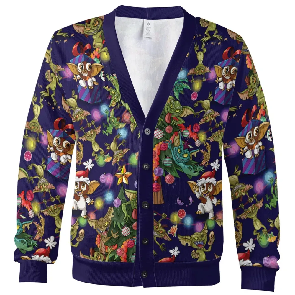 Christmas Movie Little Monsters Greamlins Cardigan - 2