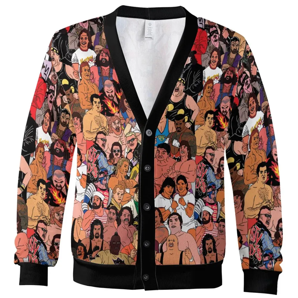 90s Professional Wrestlers Cardigan - 2