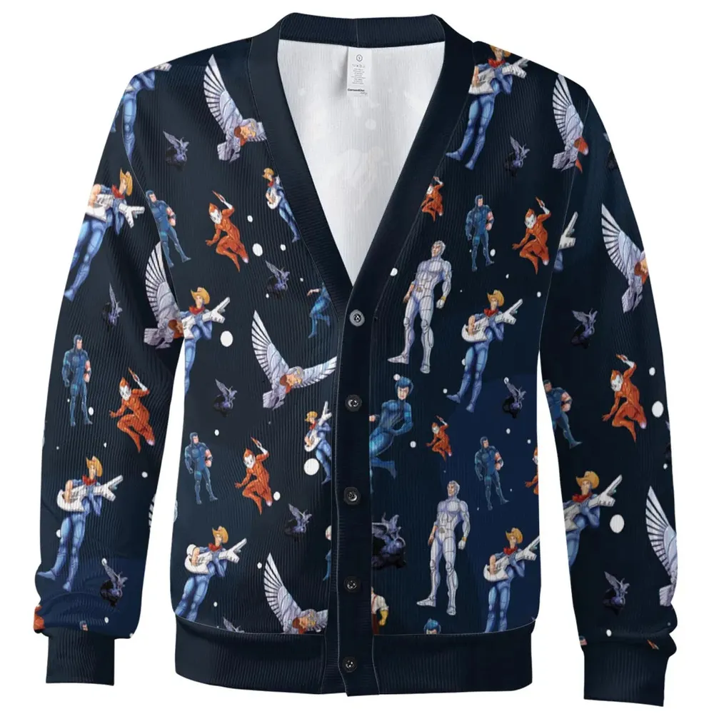 Silverhawks Cartoon Characters Cardigan - 2