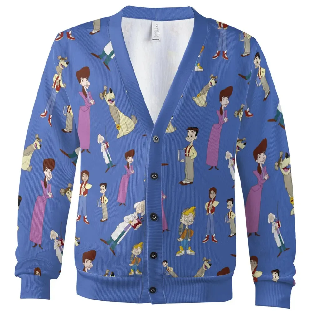 B2tf Cartoon Characters Seamless Cardigan - 2