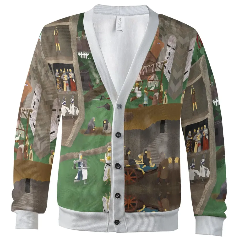 England 932 A.D Monty Python and The Holy Grail Cardigan - 2